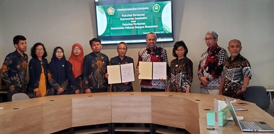 MOU dan Pelaksanaan BKP-MBKM antara Agribisnis Univet Bantara dengan Agribisnis Universitas Janabadra.