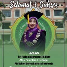 Selamat dan Sukses Ibu Farida