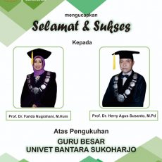 Pengukuhan Guru Besar Univet Bantara 2021